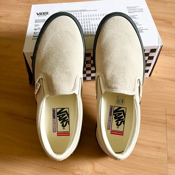 Vans Skate Slip- on Tan Black Women 10.0 US - Picture 7 of 11